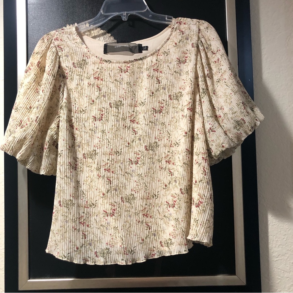 NWOT Code X Mode Pleated Top